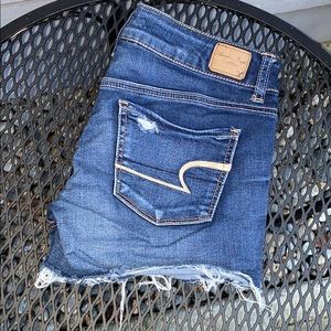 American eagle super stretch denim shorts